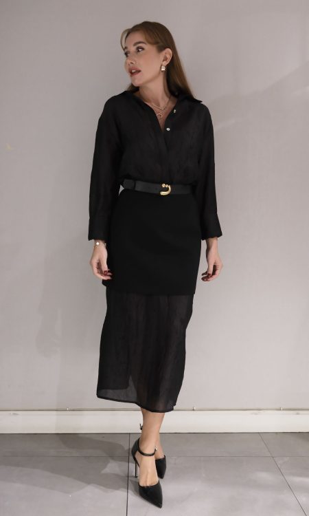 Marvel 3283 Siyah Uzun Elbi̇se