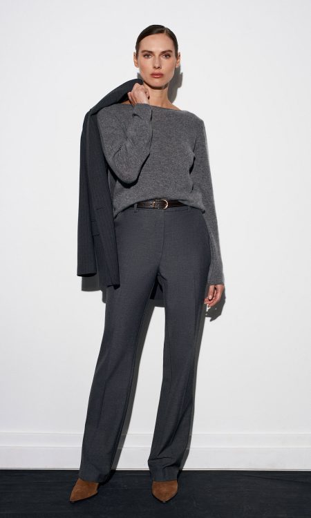 Dİlvin 72208 Kemerli Melanlı Kumaş Pantolon