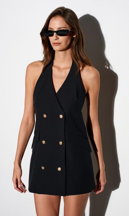 Dilvin 90931 Halter Yaka Mini Elbise