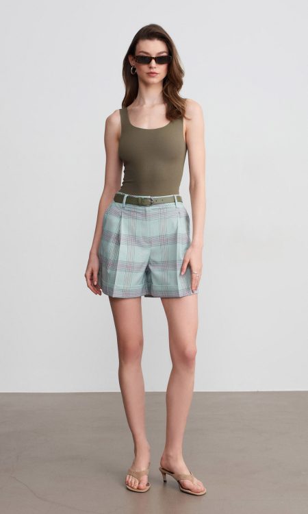 Dilvin 72669 Kemerli Pensli Şort